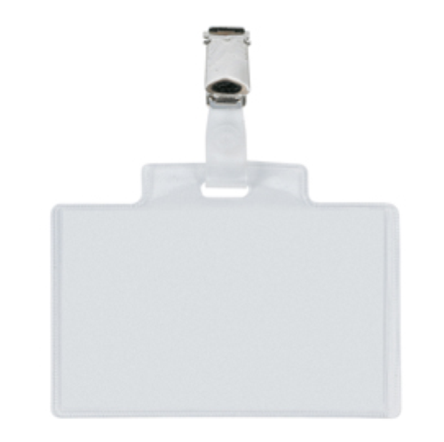 Portanome Pass 3E - clip in metallo - 9,5 x 6 cm - PVC - Sei Rota - conf. 10 pezzi